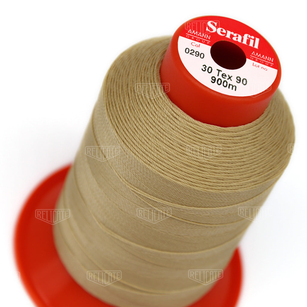 Yellows/Greens Serafil Thread 30 (TEX 90) 0290 - Relicate Leather Automotive Interior Upholstery