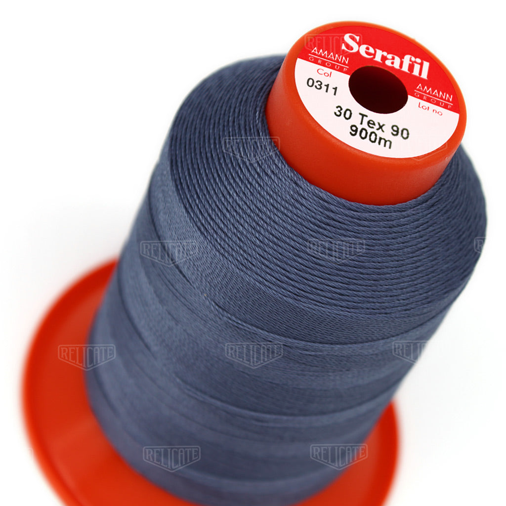 Blues/Purples Serafil Thread 30 (TEX 90) 0311 - Relicate Leather Automotive Interior Upholstery