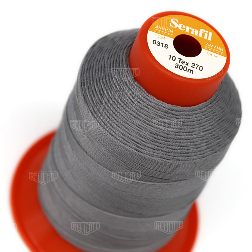Greys/Blacks Serafil Thread 10 (TEX 270) 0318 - Relicate Leather Automotive Interior Upholstery