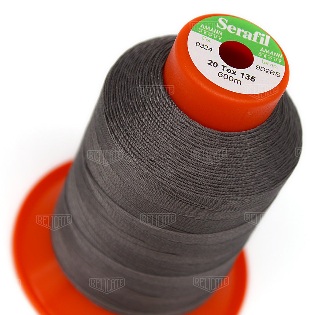 Greys/Blacks Serafil Thread 20 (TEX 135) 0324 - Relicate Leather Automotive Interior Upholstery