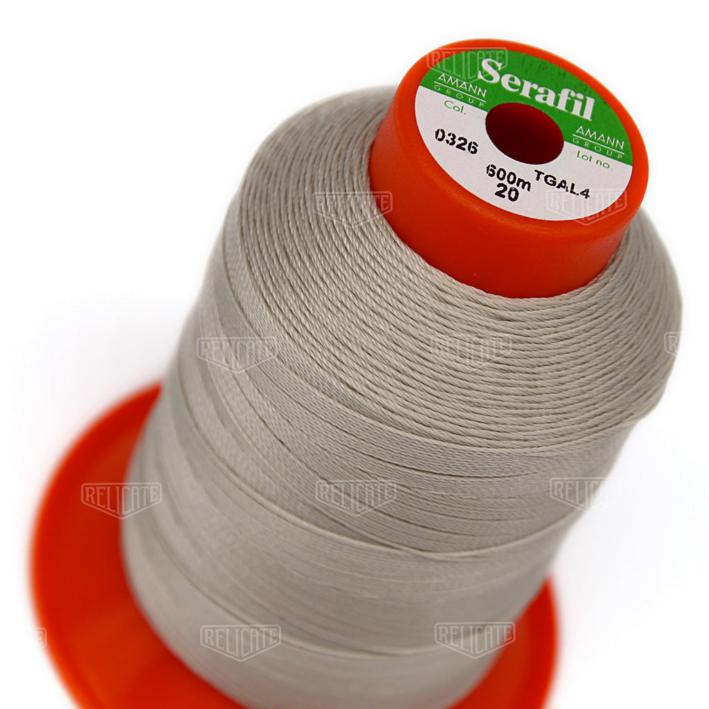 Whites/Browns Serafil Thread 20 (TEX 135) 0326 - Relicate Leather Automotive Interior Upholstery