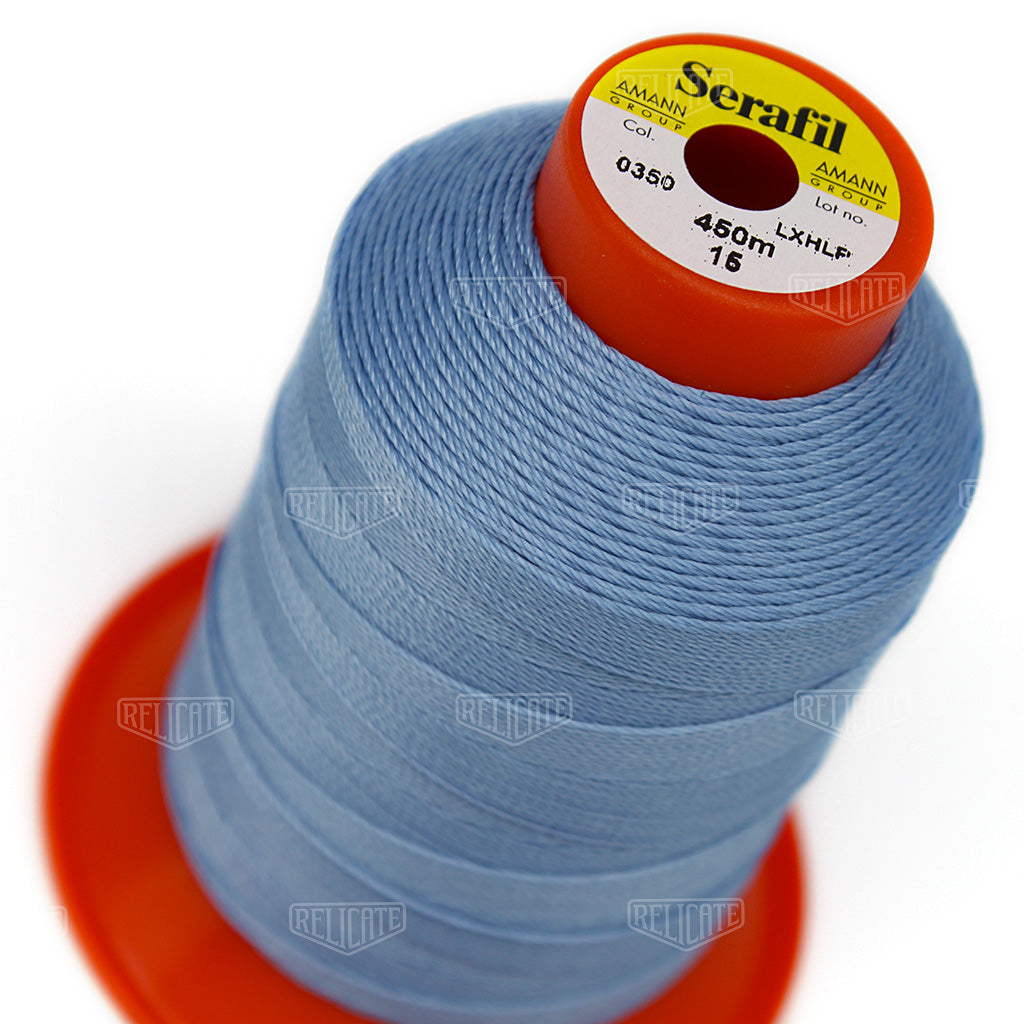 Blues/Purples Serafil Thread 15 (TEX 210) 0350 - Relicate Leather Automotive Interior Upholstery