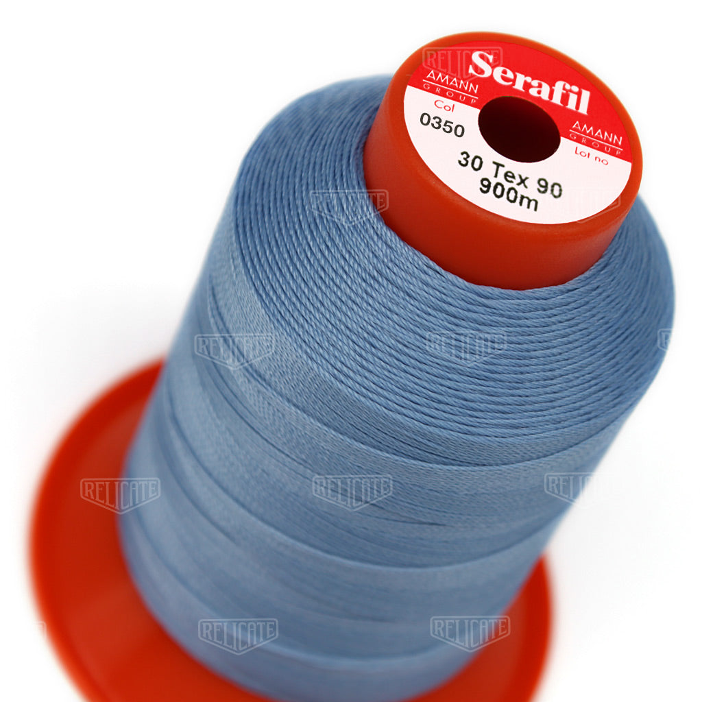 Blues/Purples Serafil Thread 30 (TEX 90) 0350 - Relicate Leather Automotive Interior Upholstery