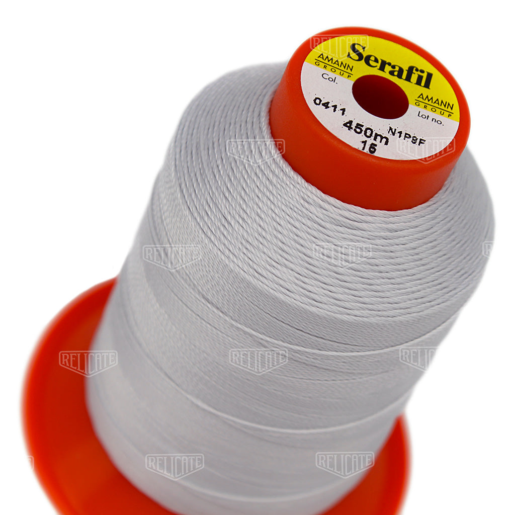 Greys/Blacks Serafil Thread 15 (TEX 210) 0411 - Relicate Leather Automotive Interior Upholstery