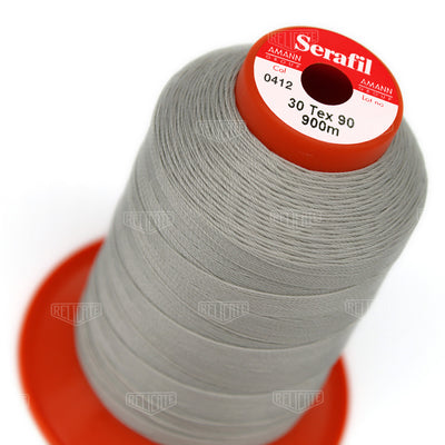 Greys/Blacks Serafil Thread 30 (TEX 90) 0412 - Relicate Leather Automotive Interior Upholstery