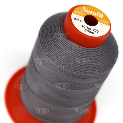 Greys/Blacks Serafil Thread 10 (TEX 270) 0415 - Relicate Leather Automotive Interior Upholstery