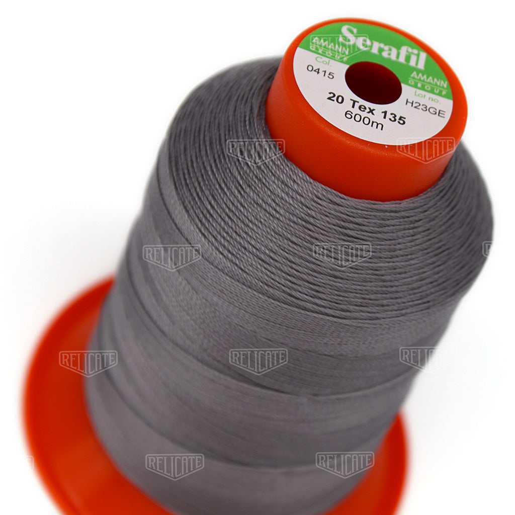 Greys/Blacks Serafil Thread 20 (TEX 135) 0415 - Relicate Leather Automotive Interior Upholstery