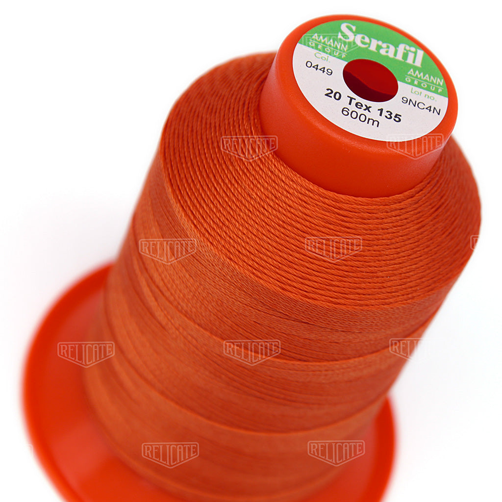 Pinks/Reds/Oranges Serafil Thread 20 (TEX 135) 0449 - Relicate Leather Automotive Interior Upholstery