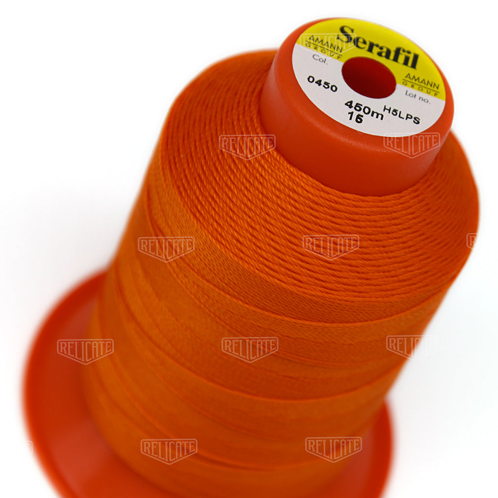 Pinks/Reds/Oranges Serafil Thread 15 (TEX 210) 0450 - Relicate Leather Automotive Interior Upholstery