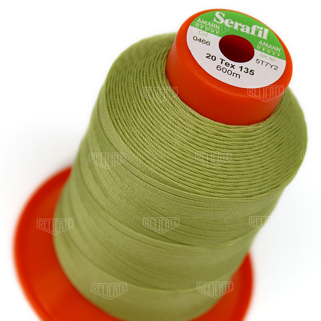 Yellows/Greens Serafil Thread 20 (TEX 135) 0466 - Relicate Leather Automotive Interior Upholstery