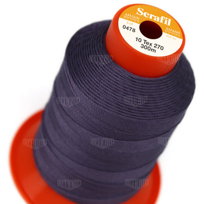 Blues/Purples Serafil Thread 10 (TEX 270) 0478 - Relicate Leather Automotive Interior Upholstery
