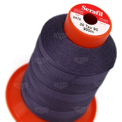 Blues/Purples Serafil Thread 30 (TEX 90) 0478 - Relicate Leather Automotive Interior Upholstery