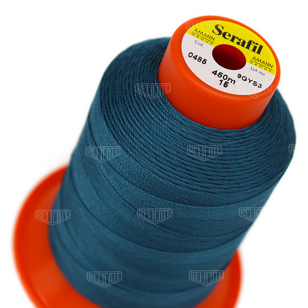 Blues/Purples Serafil Thread 15 (TEX 210) 0485 - Relicate Leather Automotive Interior Upholstery
