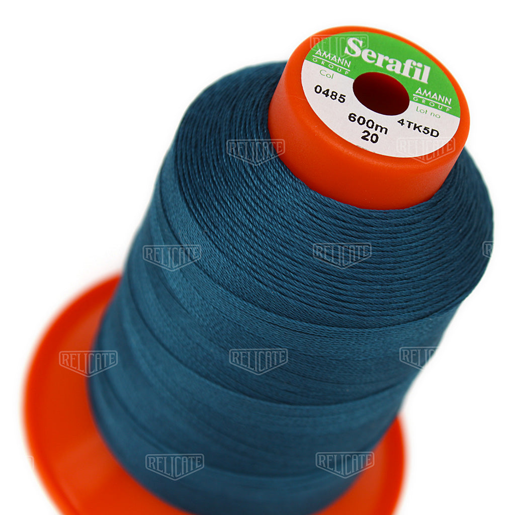 Blues/Purples Serafil Thread 20 (TEX 135) 0485 - Relicate Leather Automotive Interior Upholstery