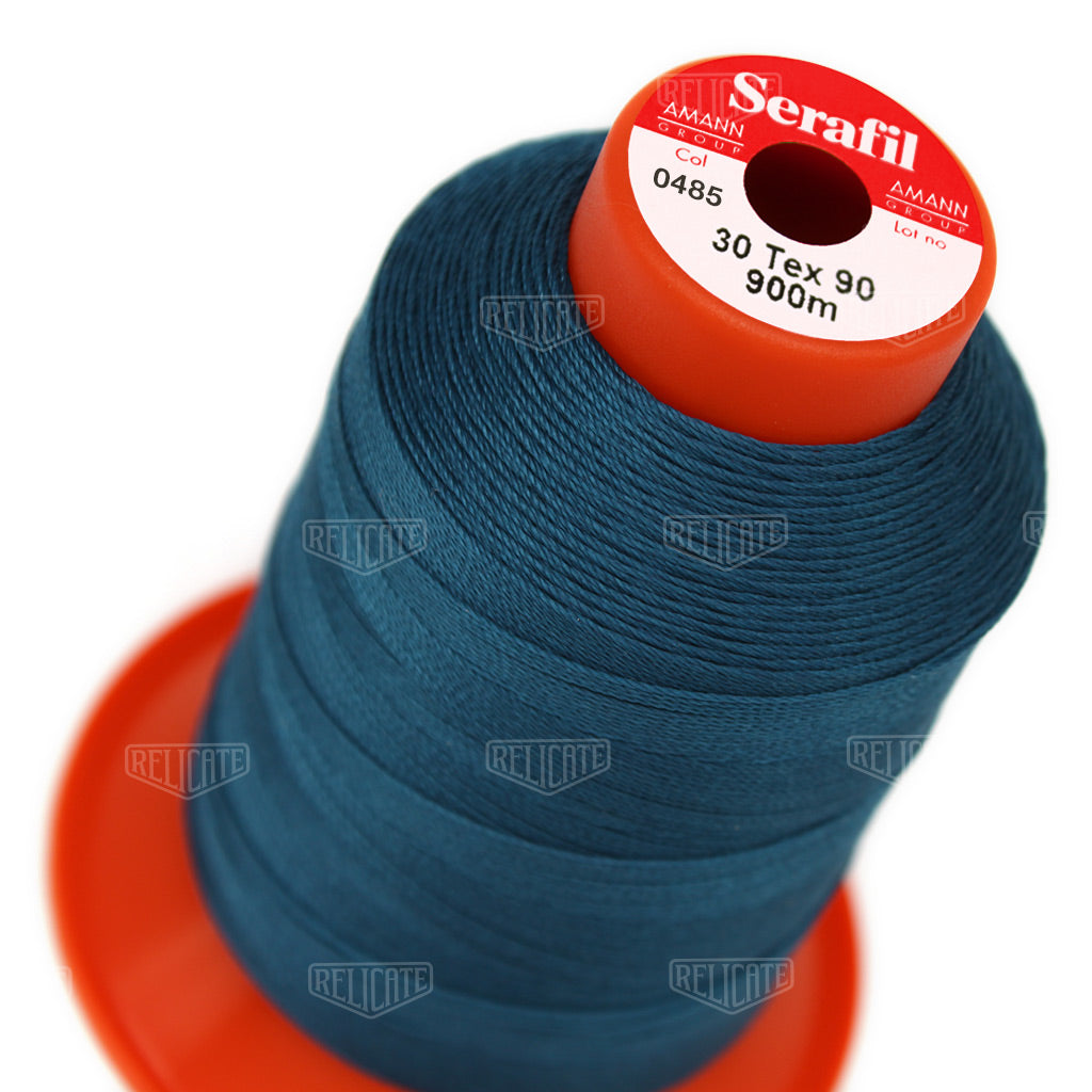 Blues/Purples Serafil Thread 30 (TEX 90) 0485 - Relicate Leather Automotive Interior Upholstery