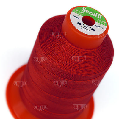 Pinks/Reds/Oranges Serafil Thread 20 (TEX 135) 0504 - Relicate Leather Automotive Interior Upholstery