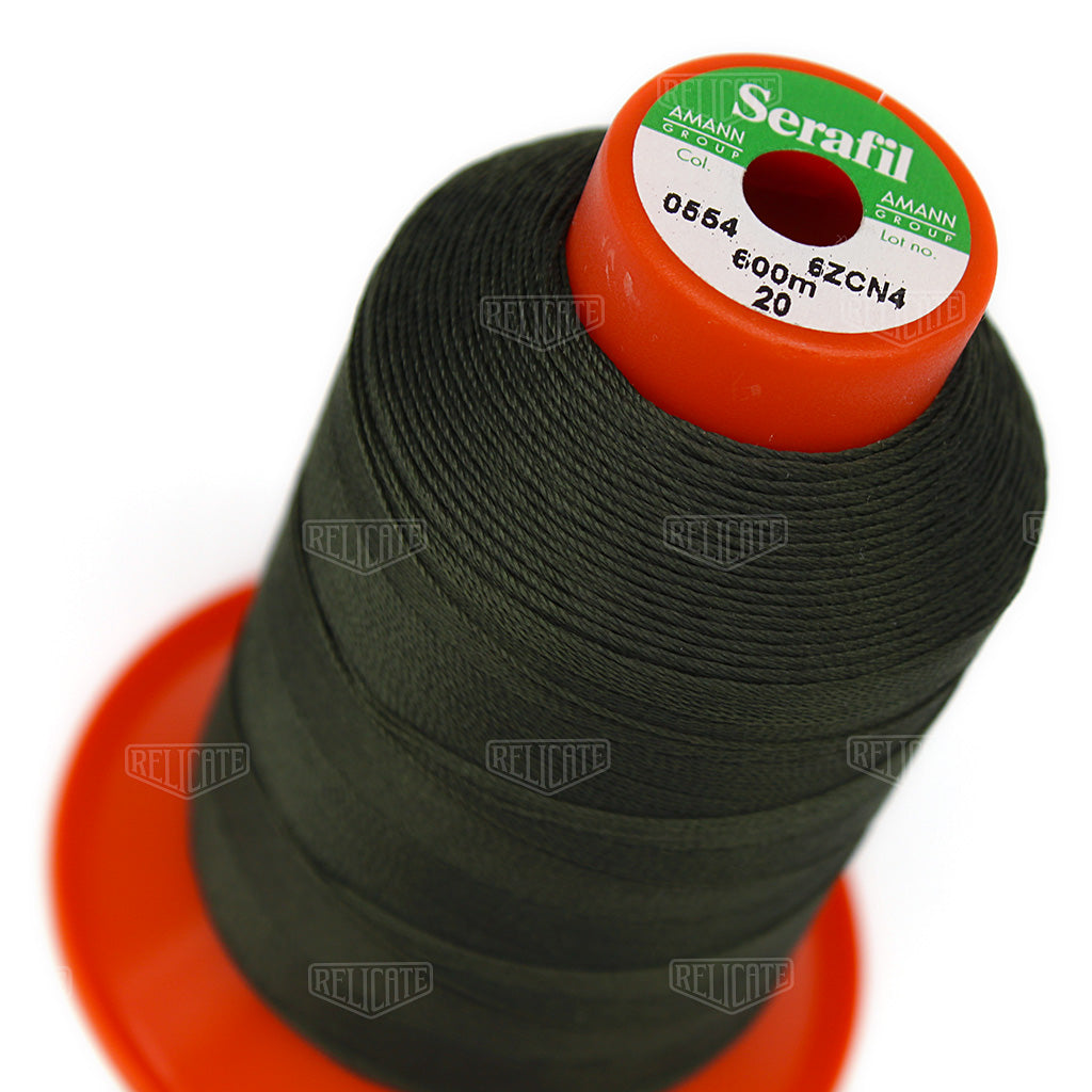 Yellows/Greens Serafil Thread 20 (TEX 135) 0554 - Relicate Leather Automotive Interior Upholstery