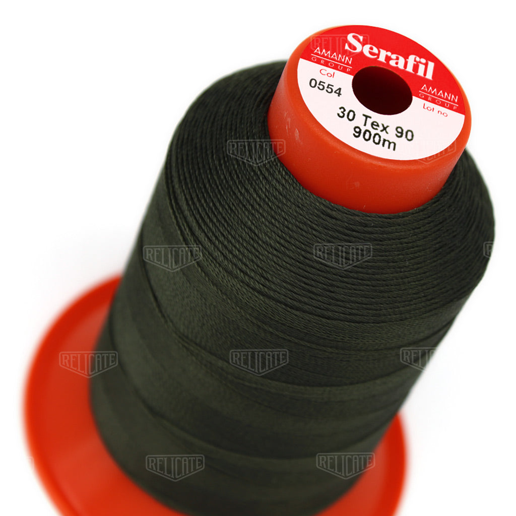 Yellows/Greens Serafil Thread 30 (TEX 90) 0554 - Relicate Leather Automotive Interior Upholstery