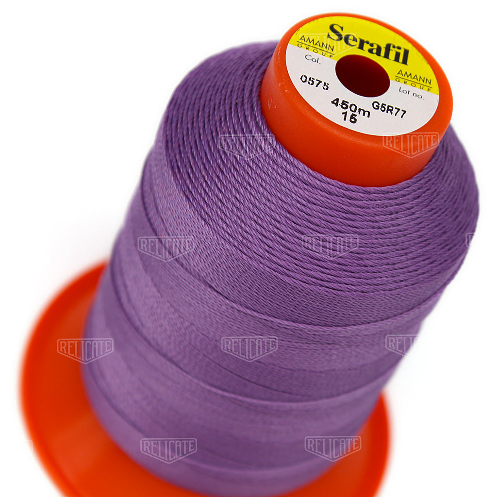 Blues/Purples Serafil Thread 15 (TEX 210) 0575 - Relicate Leather Automotive Interior Upholstery