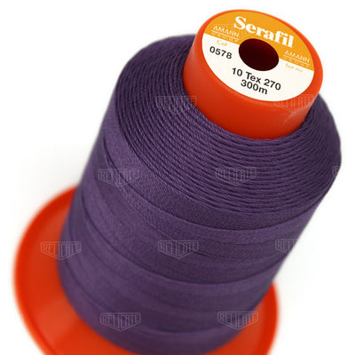 Blues/Purples Serafil Thread 10 (TEX 270) 0578 - Relicate Leather Automotive Interior Upholstery