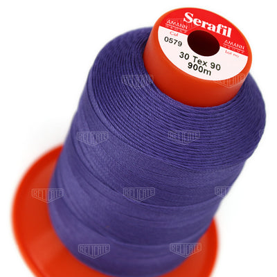 Blues/Purples Serafil Thread 30 (TEX 90) 0579 - Relicate Leather Automotive Interior Upholstery