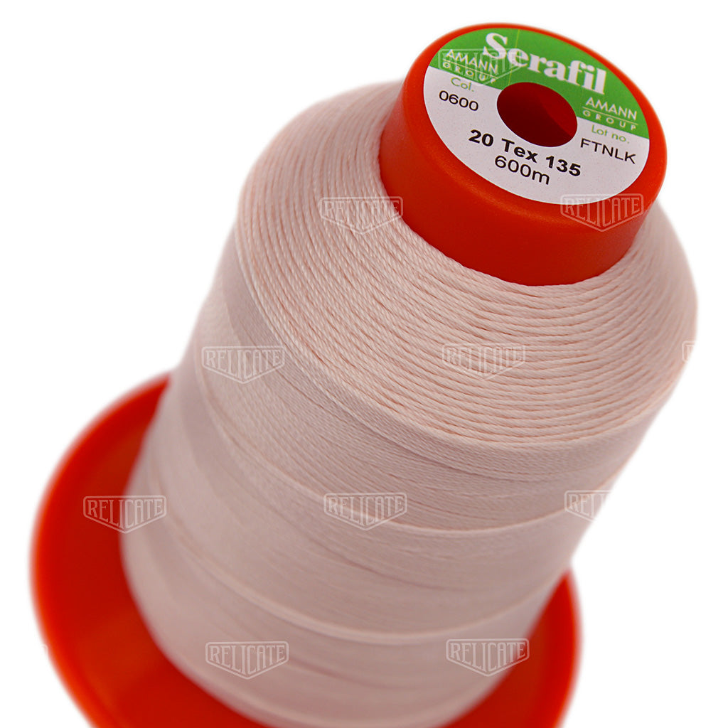 Pinks/Reds/Oranges Serafil Thread 20 (TEX 135) 0600 - Relicate Leather Automotive Interior Upholstery