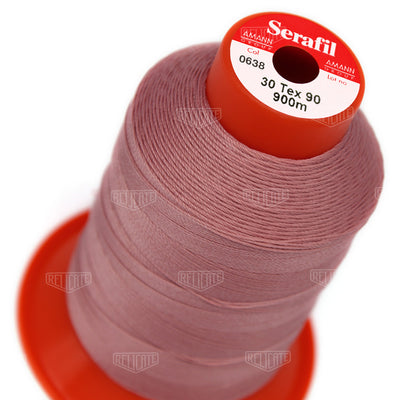 Pinks/Reds/Oranges Serafil Thread 30 (TEX 90) 0638 - Relicate Leather Automotive Interior Upholstery
