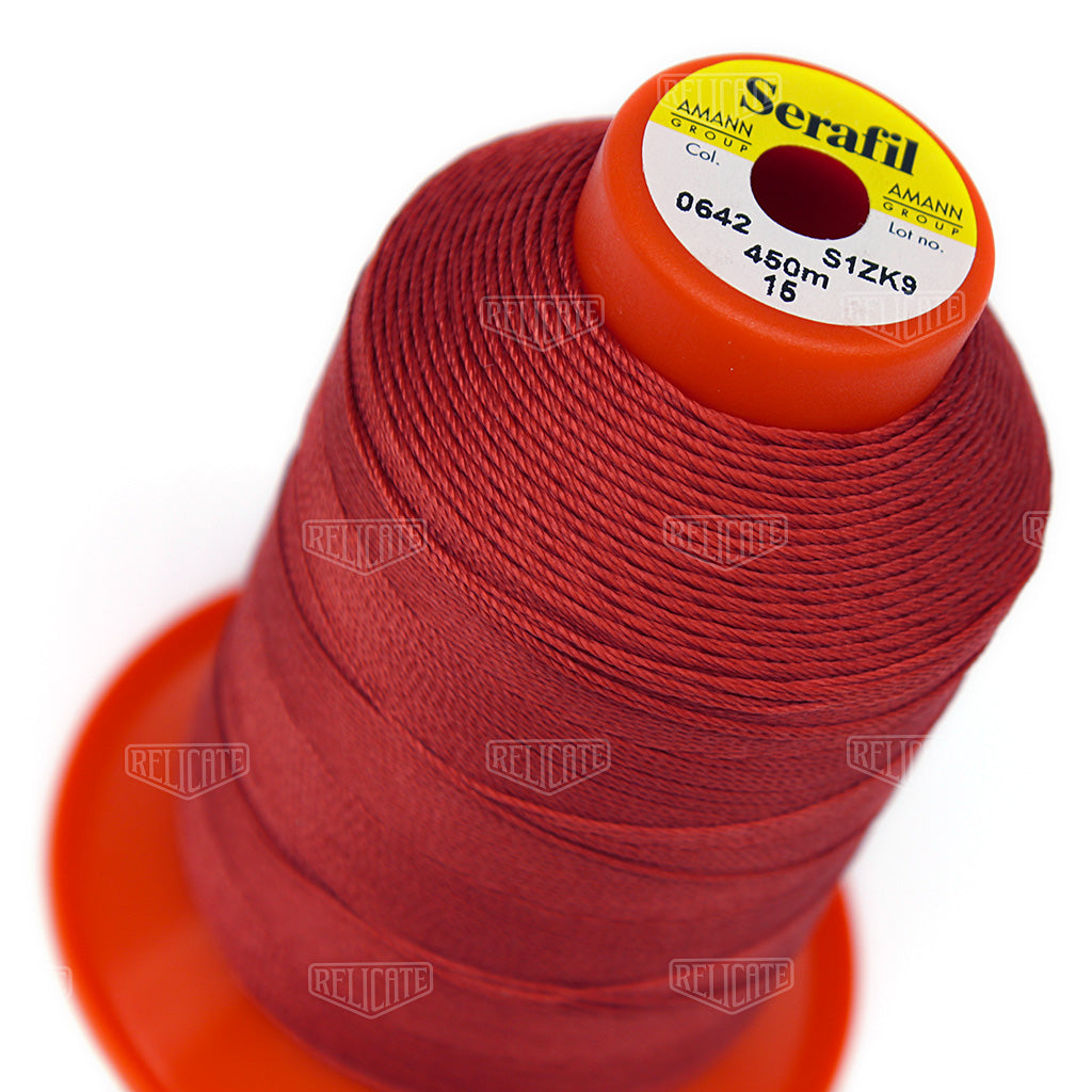 Pinks/Reds/Oranges Serafil Thread 15 (TEX 210) 0642 - Relicate Leather Automotive Interior Upholstery