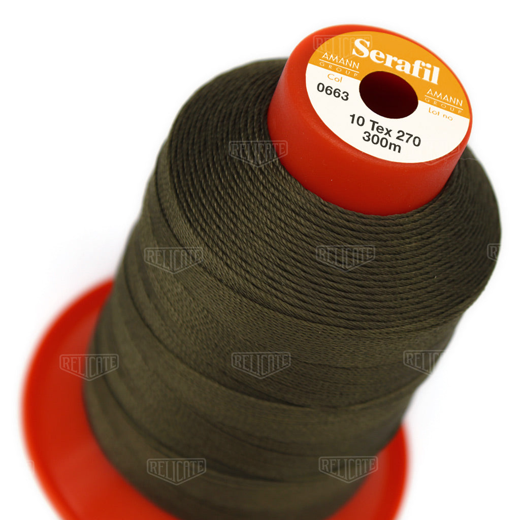 Yellows/Greens Serafil Thread 10 (TEX 270) 0663 - Relicate Leather Automotive Interior Upholstery