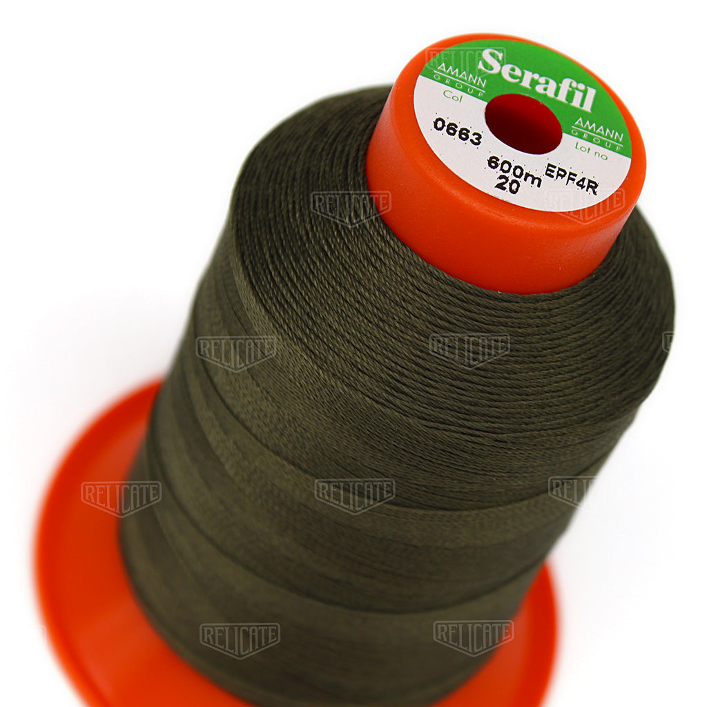 Yellows/Greens Serafil Thread 20 (TEX 135) 0663 - Relicate Leather Automotive Interior Upholstery