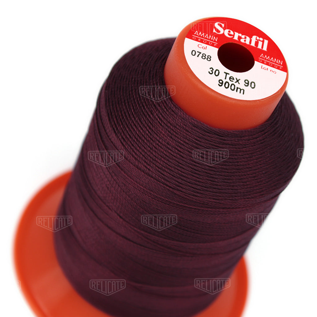 Pinks/Reds/Oranges Serafil Thread 30 (TEX 90) 0788 - Relicate Leather Automotive Interior Upholstery