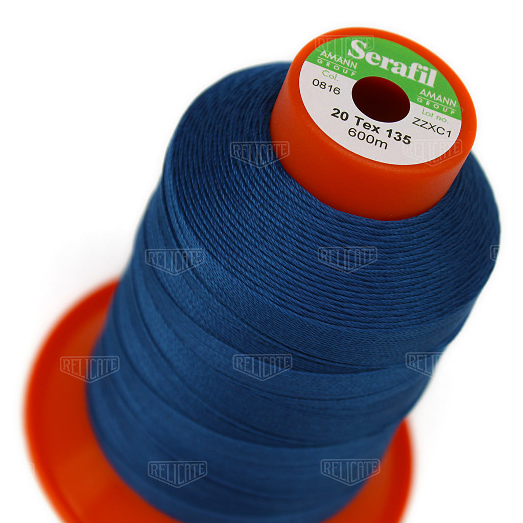 Blues/Purples Serafil Thread 20 (TEX 135) 0816 - Relicate Leather Automotive Interior Upholstery