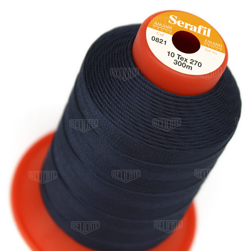 Blues/Purples Serafil Thread 10 (TEX 270) 0821 - Relicate Leather Automotive Interior Upholstery