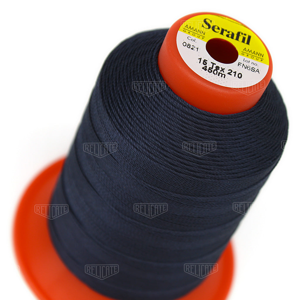 Blues/Purples Serafil Thread 15 (TEX 210) 0821 - Relicate Leather Automotive Interior Upholstery