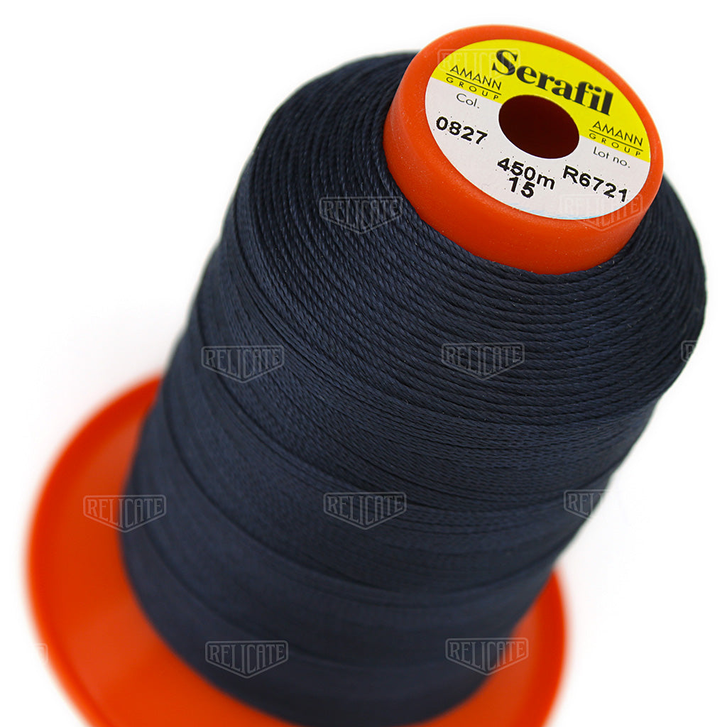 Blues/Purples Serafil Thread 15 (TEX 210) 0827 - Relicate Leather Automotive Interior Upholstery