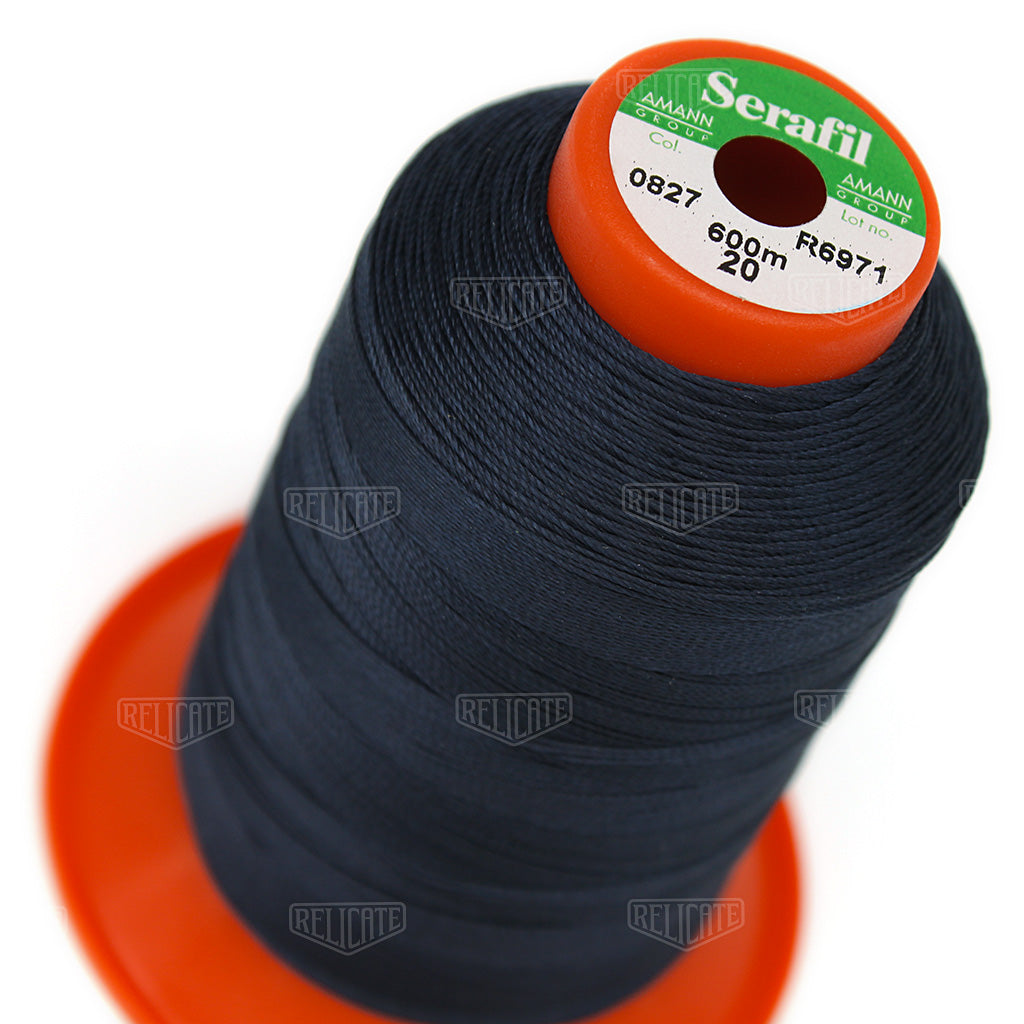 Blues/Purples Serafil Thread 20 (TEX 135) 0827 - Relicate Leather Automotive Interior Upholstery