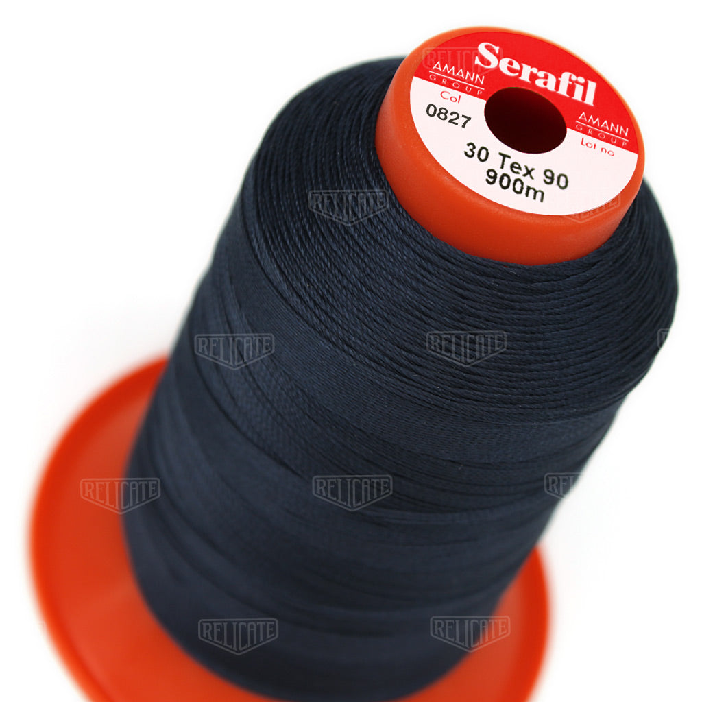 Blues/Purples Serafil Thread 30 (TEX 90) 0827 - Relicate Leather Automotive Interior Upholstery