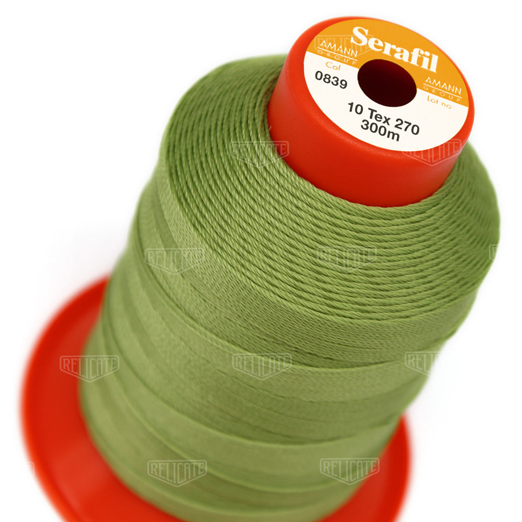 Yellows/Greens Serafil Thread 10 (TEX 270) 0839 - Relicate Leather Automotive Interior Upholstery