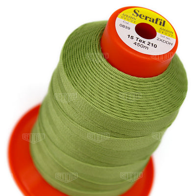 Yellows/Greens Serafil Thread 15 (TEX 210) 0839 - Relicate Leather Automotive Interior Upholstery