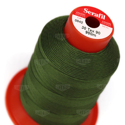 Yellows/Greens Serafil Thread 30 (TEX 90) 0842 - Relicate Leather Automotive Interior Upholstery