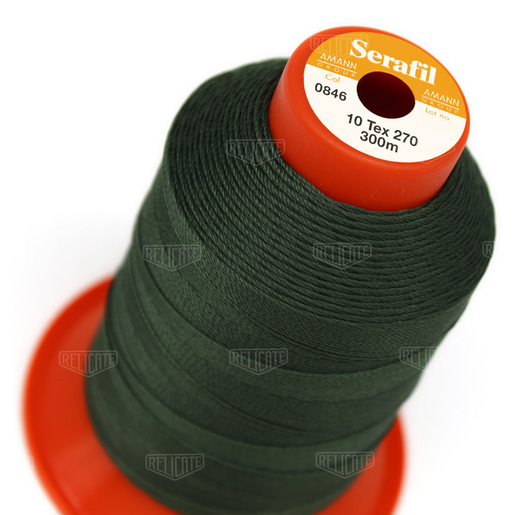 Yellows/Greens Serafil Thread 10 (TEX 270) 0846 - Relicate Leather Automotive Interior Upholstery