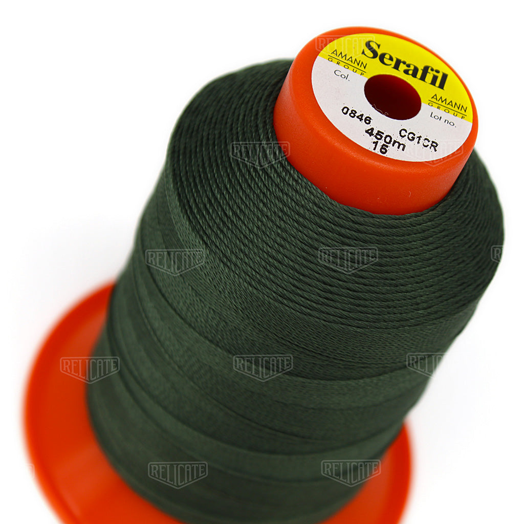 Yellows/Greens Serafil Thread 15 (TEX 210) 0846 - Relicate Leather Automotive Interior Upholstery