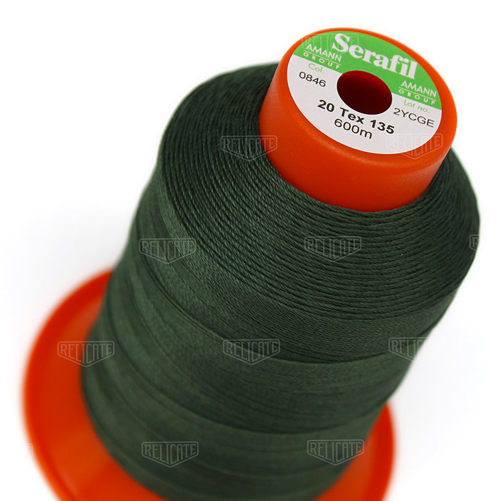 Yellows/Greens Serafil Thread 20 (TEX 135) 0846 - Relicate Leather Automotive Interior Upholstery