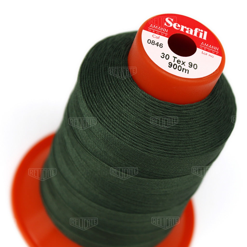 Yellows/Greens Serafil Thread 30 (TEX 90) 0846 - Relicate Leather Automotive Interior Upholstery