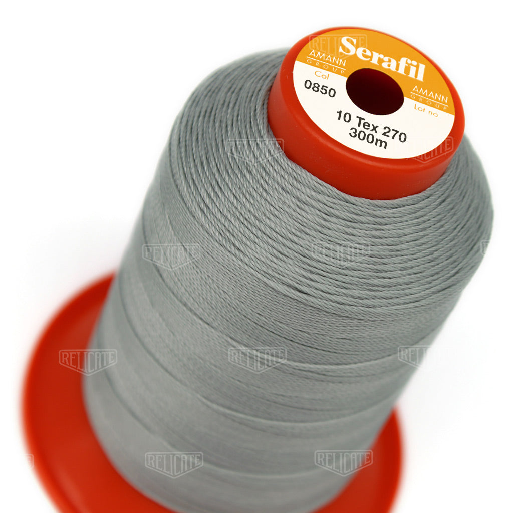 Greys/Blacks Serafil Thread 10 (TEX 270) 0850 - Relicate Leather Automotive Interior Upholstery