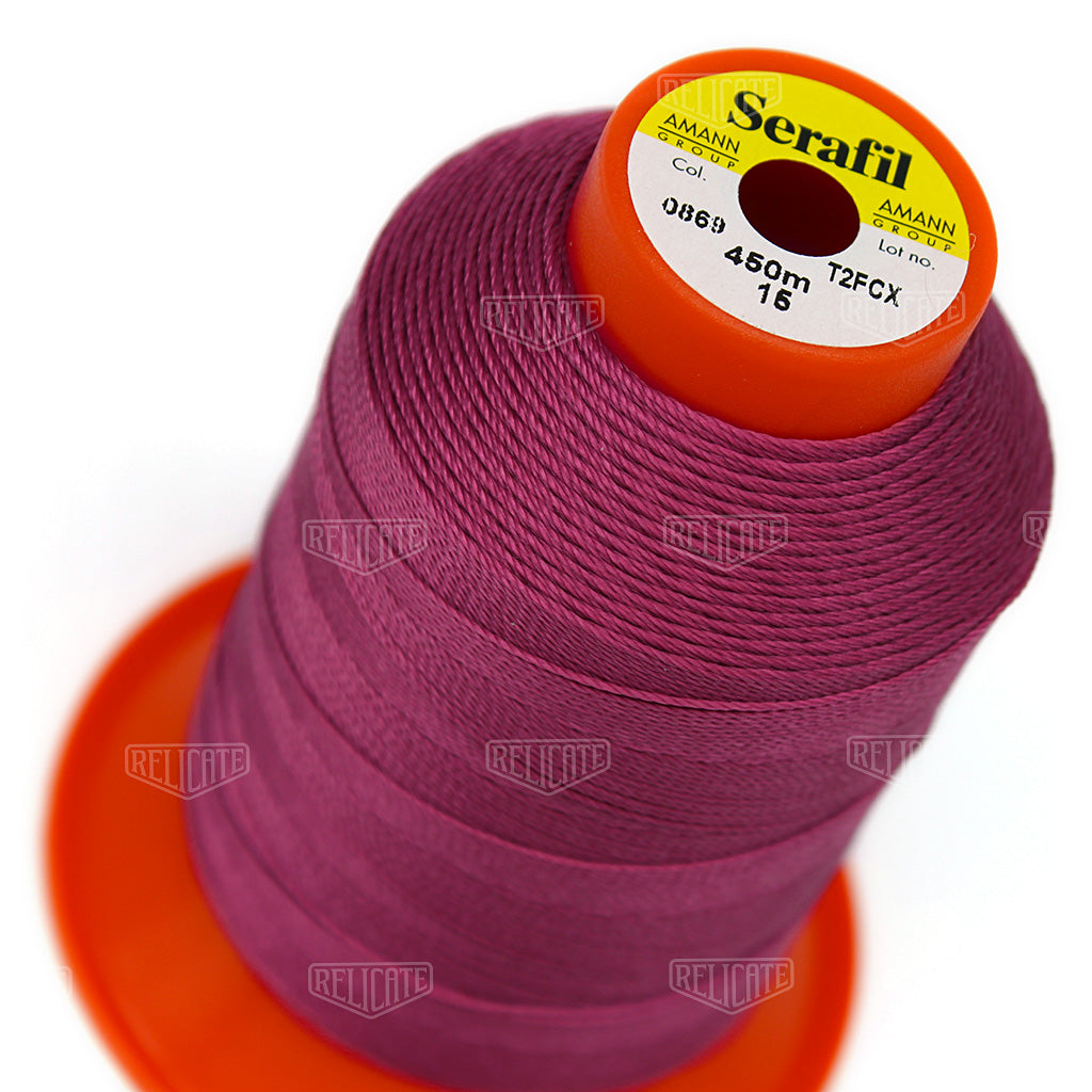 210) - 15 Serafil Relicate Pinks/Reds/Oranges Thread (TEX