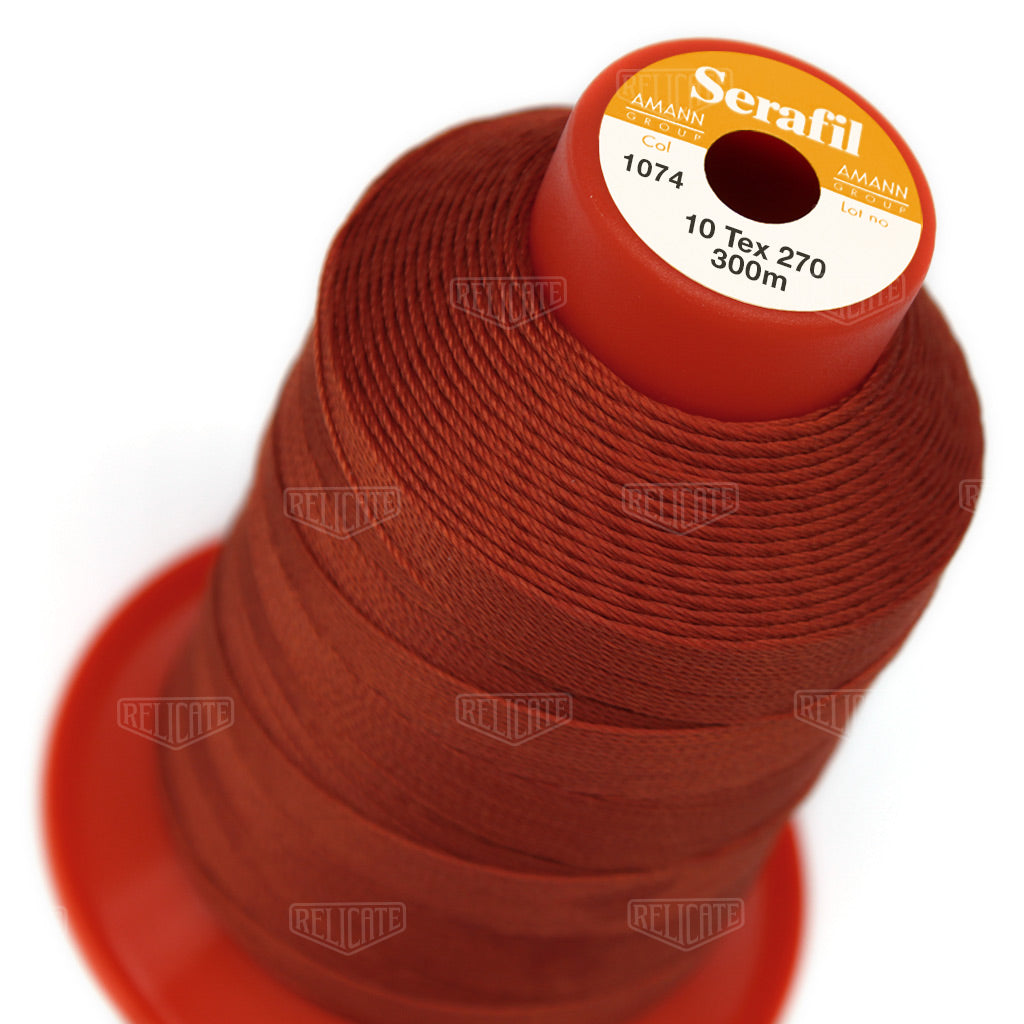 Pinks/Reds/Oranges Serafil Thread 10 (TEX 270) 1074 - Relicate Leather Automotive Interior Upholstery