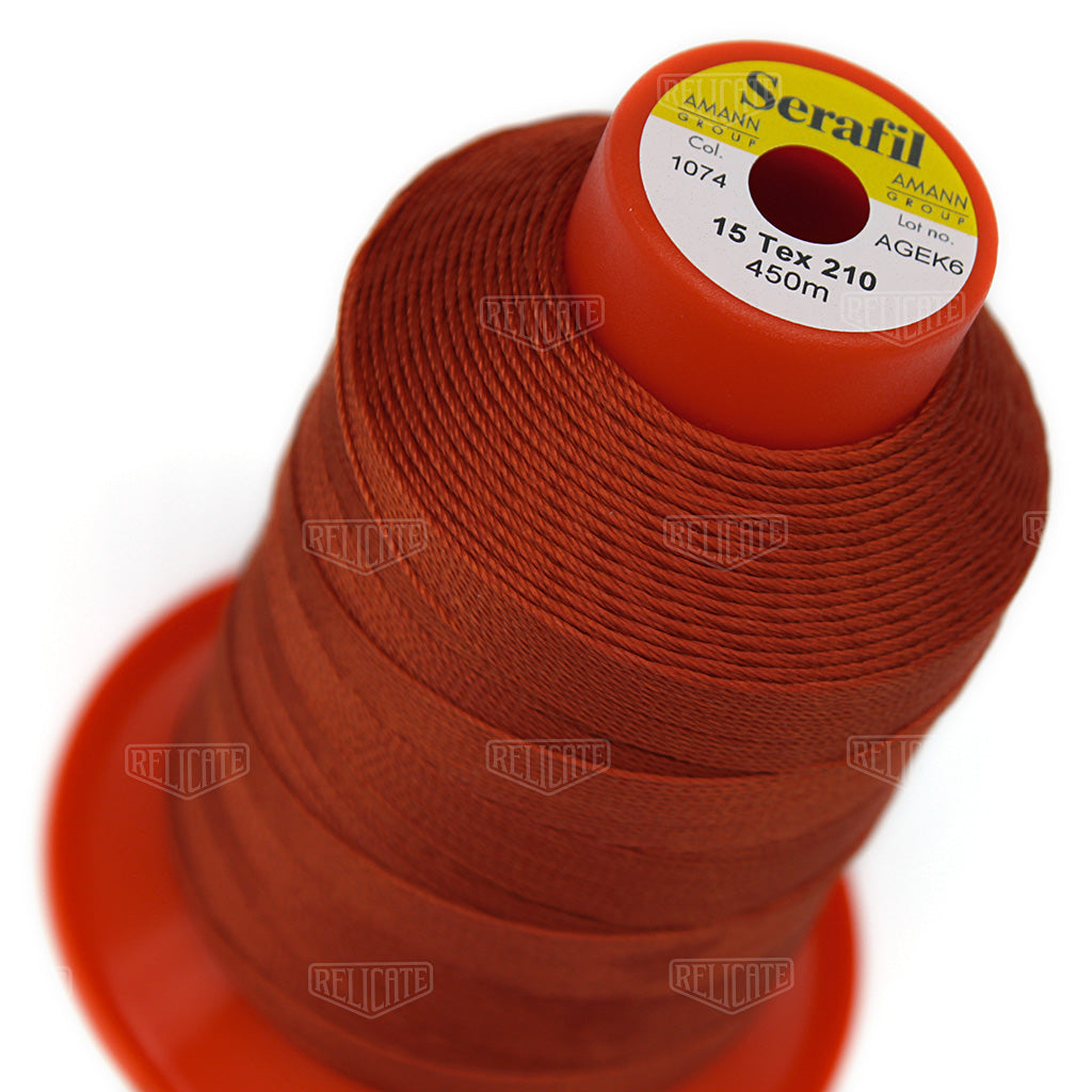 Pinks/Reds/Oranges Serafil Thread 15 (TEX 210) 1074 - Relicate Leather Automotive Interior Upholstery