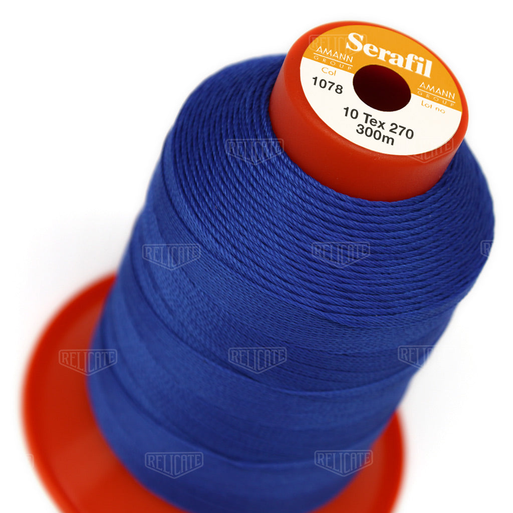 Blues/Purples Serafil Thread 10 (TEX 270) 1078 - Relicate Leather Automotive Interior Upholstery