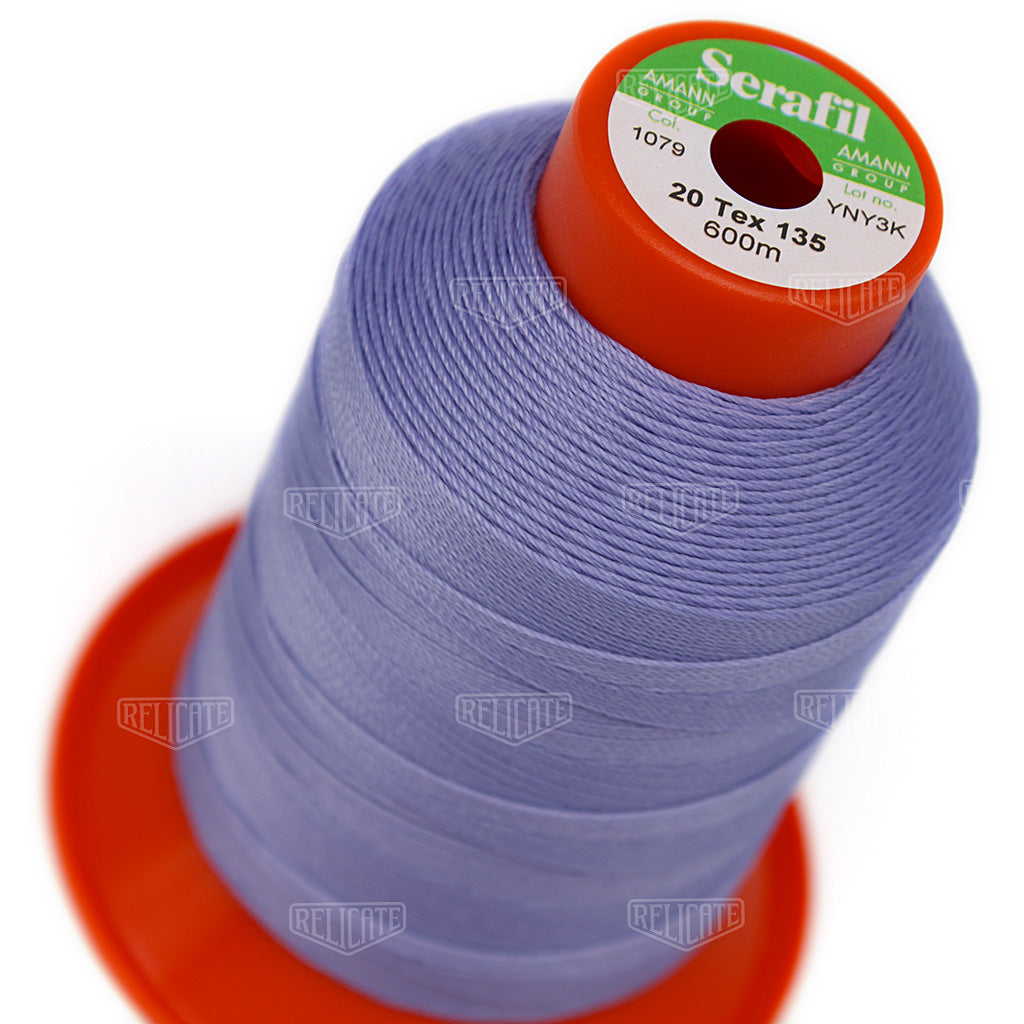 Blues/Purples Serafil Thread 20 (TEX 135) 1079 - Relicate Leather Automotive Interior Upholstery